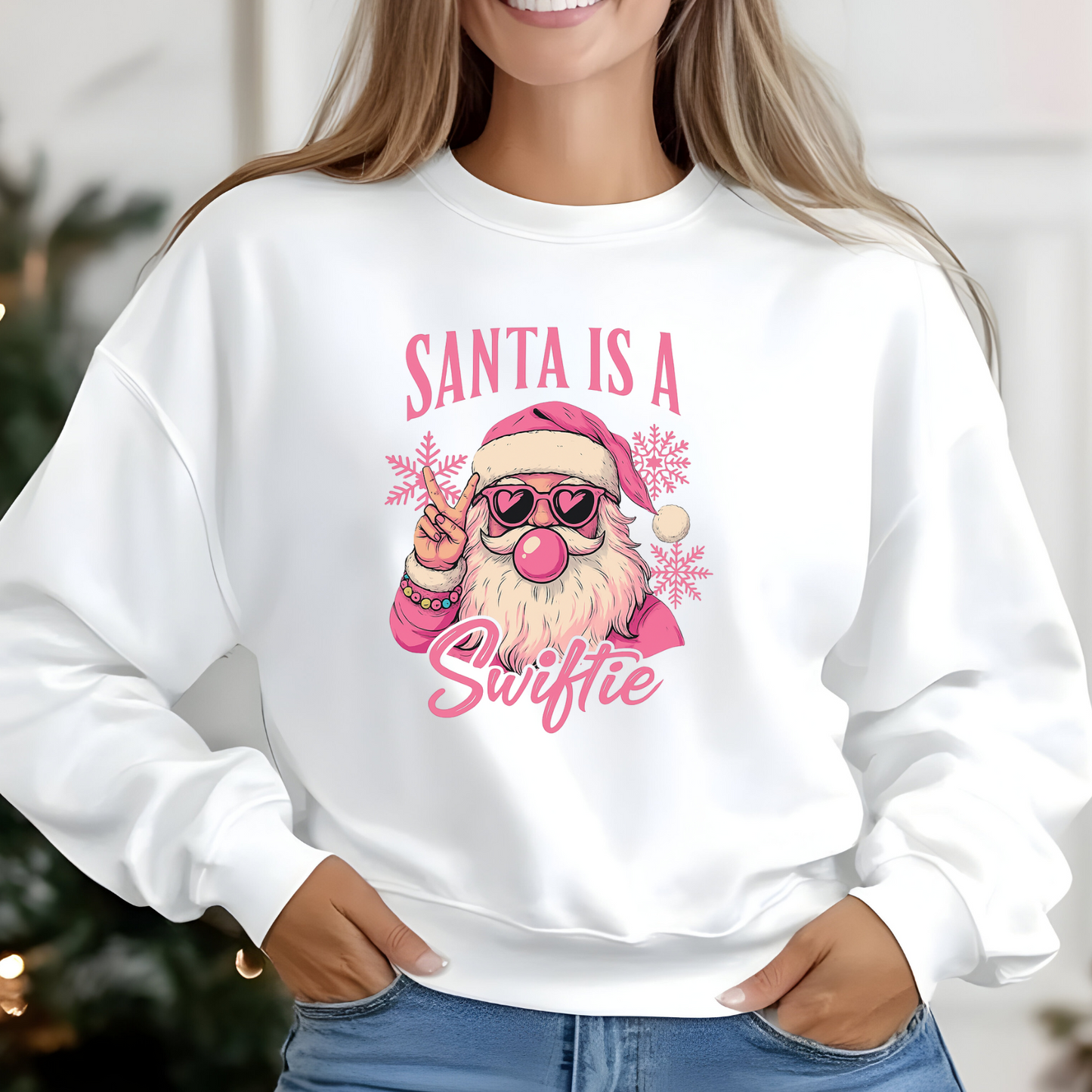 Santa is a swiftie pink version