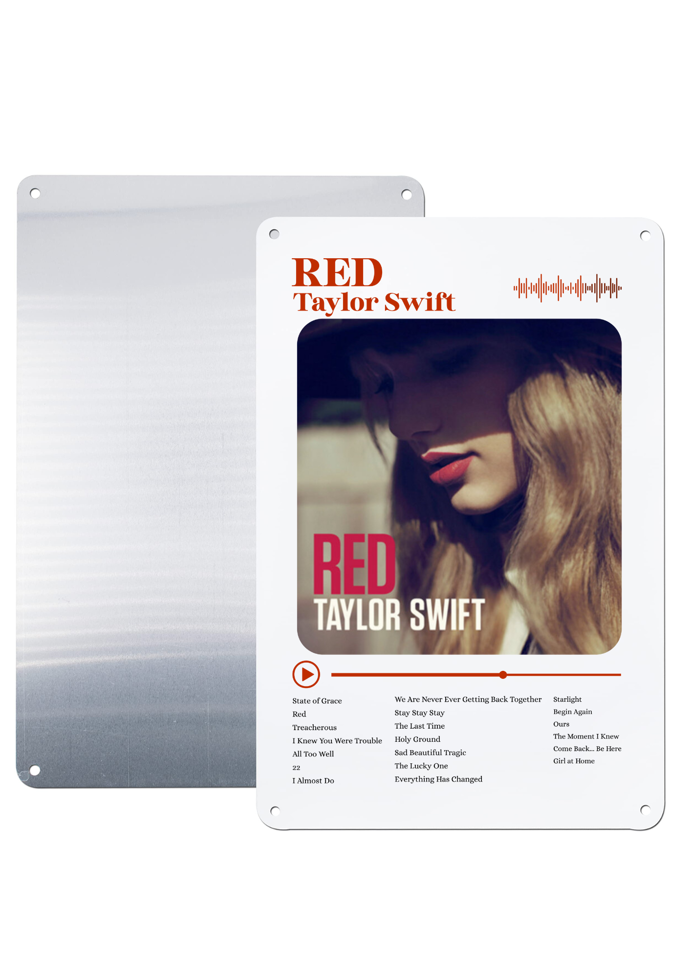 Taylor Swift Albums Metal Print – A4 Aluminium