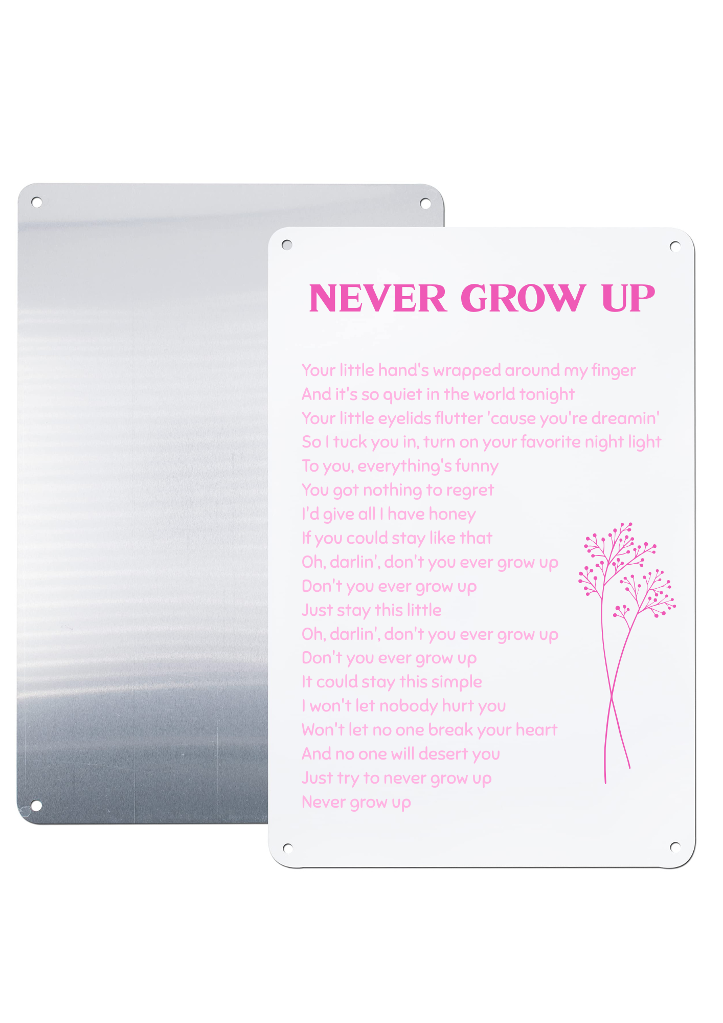 Taylor Swift-Inspired Metal Print – A4 Aluminium