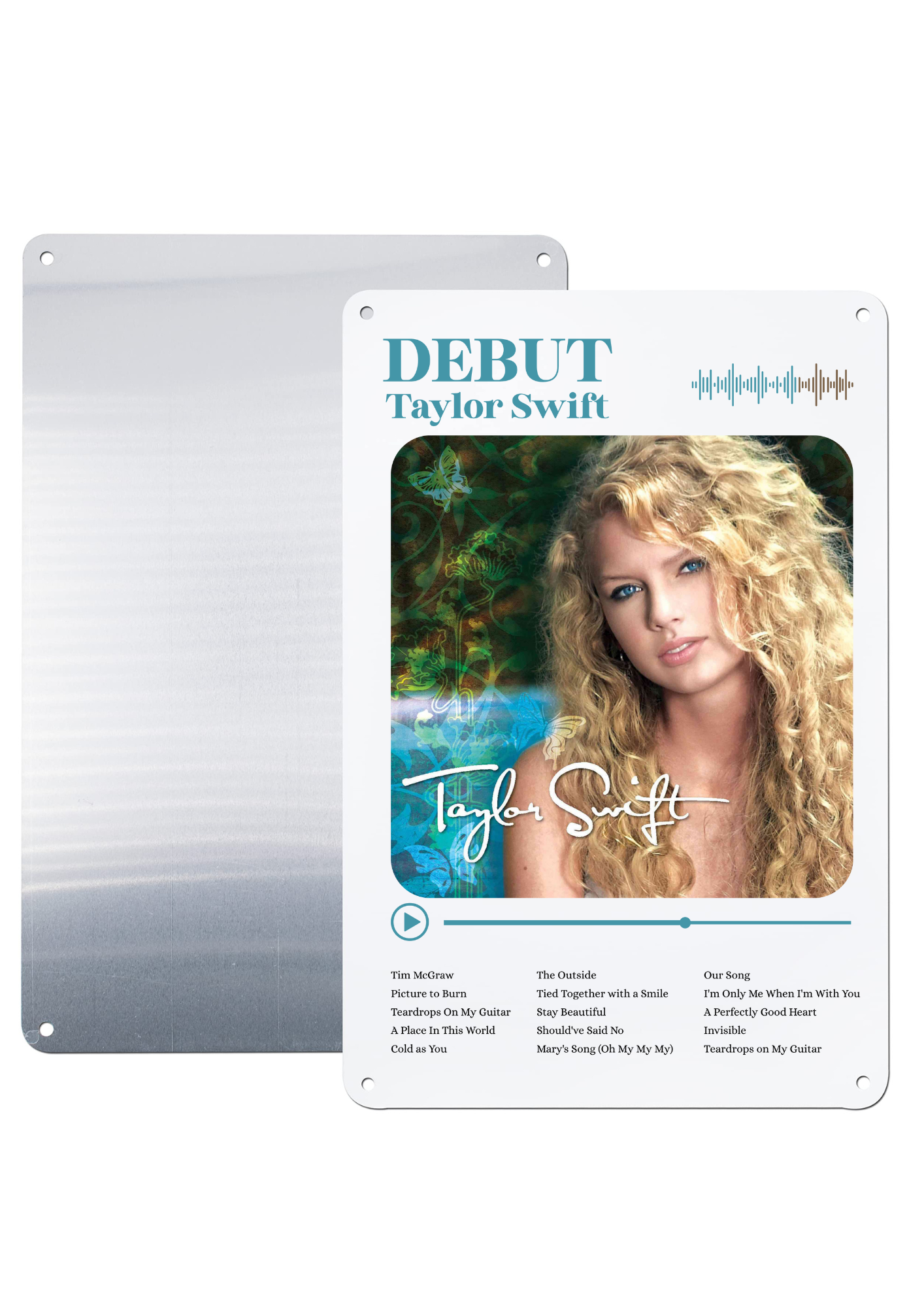 Taylor Swift Albums Metal Print – A4 Aluminium