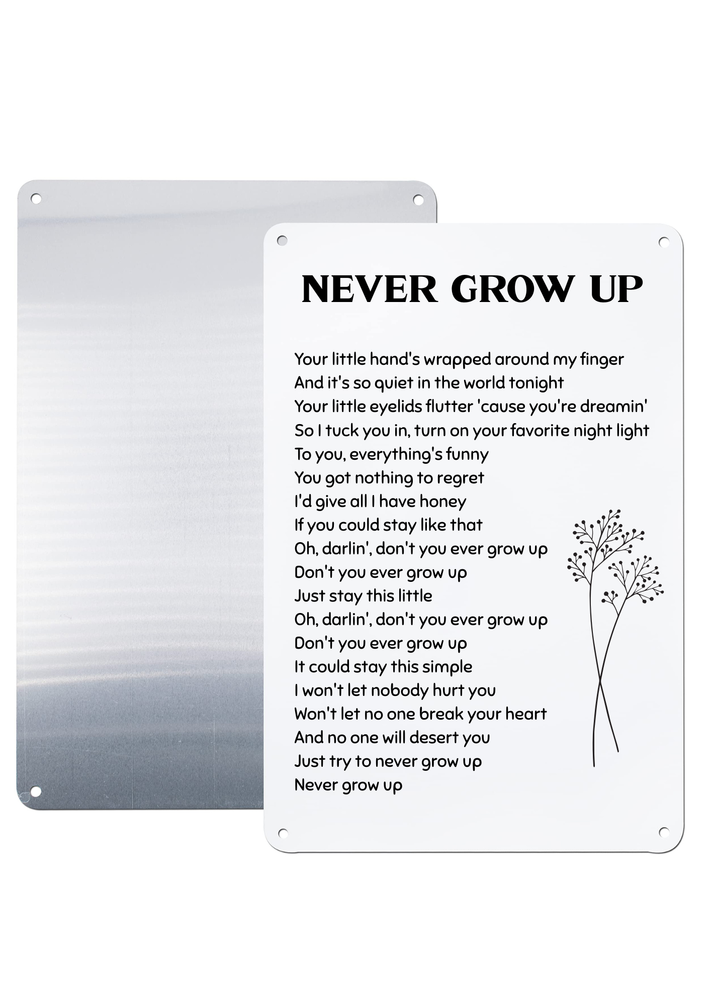 Taylor Swift-Inspired Metal Print – A4 Aluminium