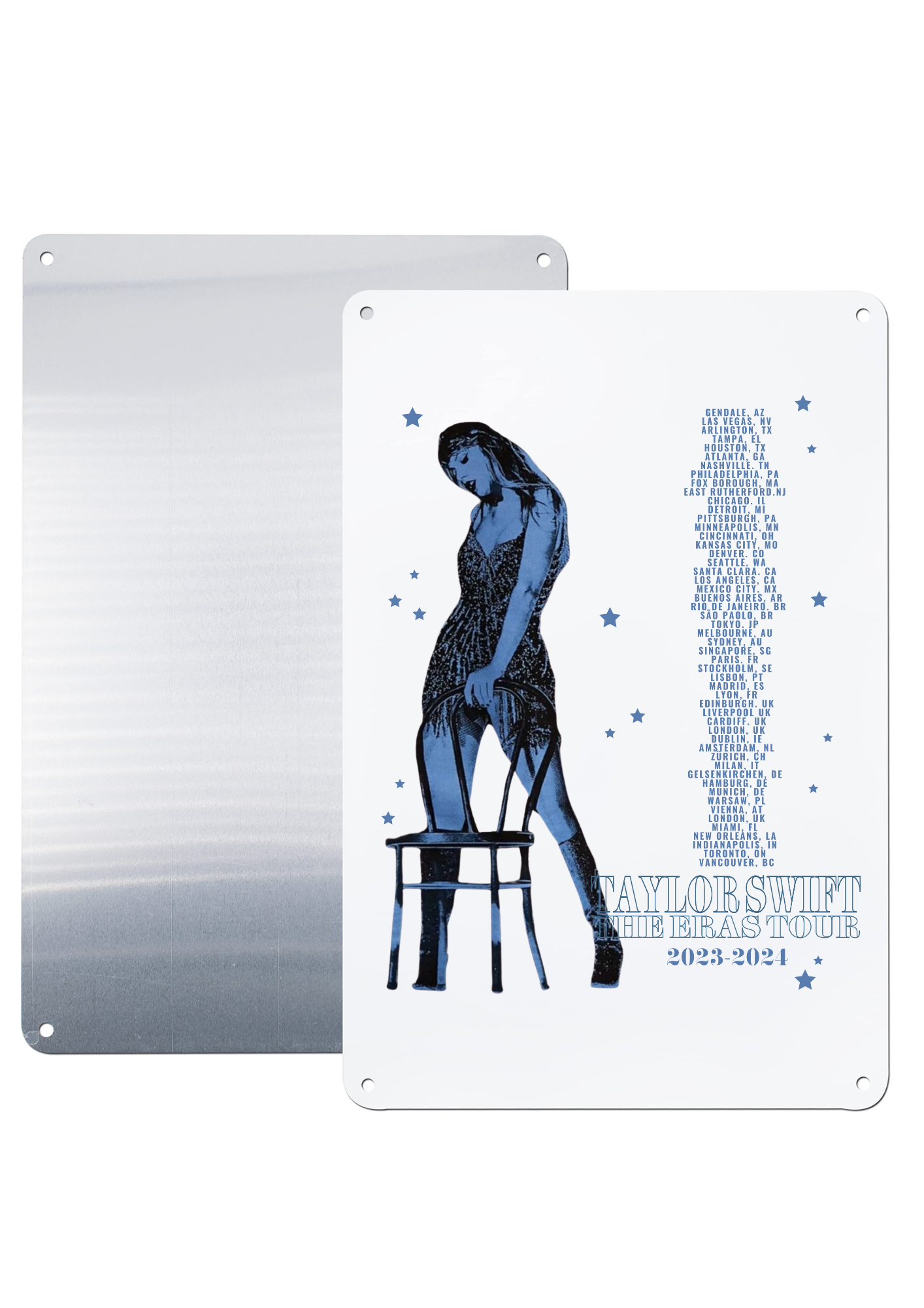 Taylor Swift-Inspired Metal Print – A4 Aluminium