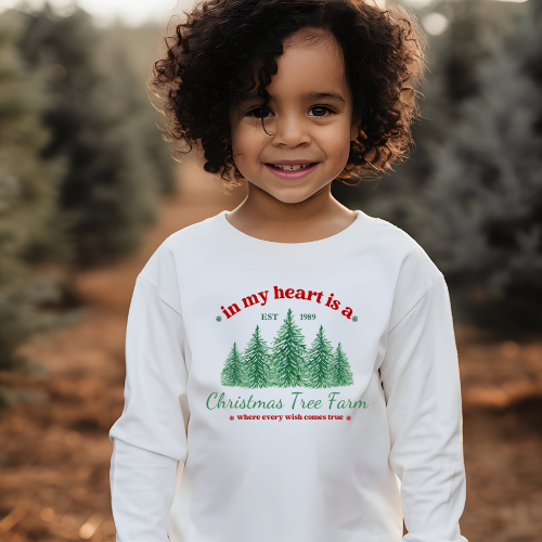 Children's Christmas Tree Farm Jumper