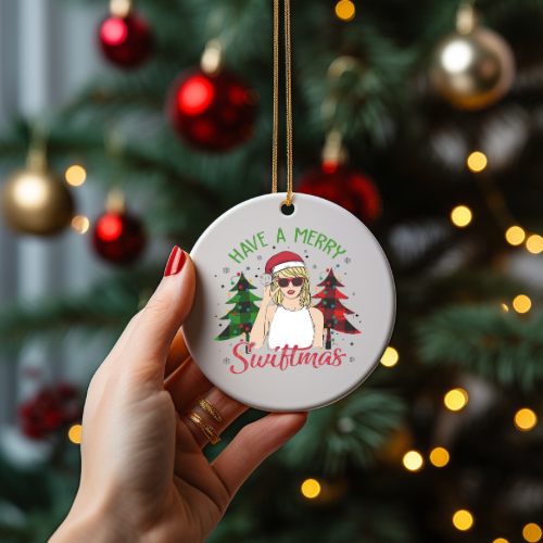 Merry Swiftmas Ceramic Bauble