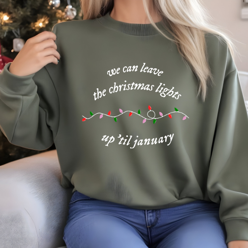 We can leave the Christmas lights jumper