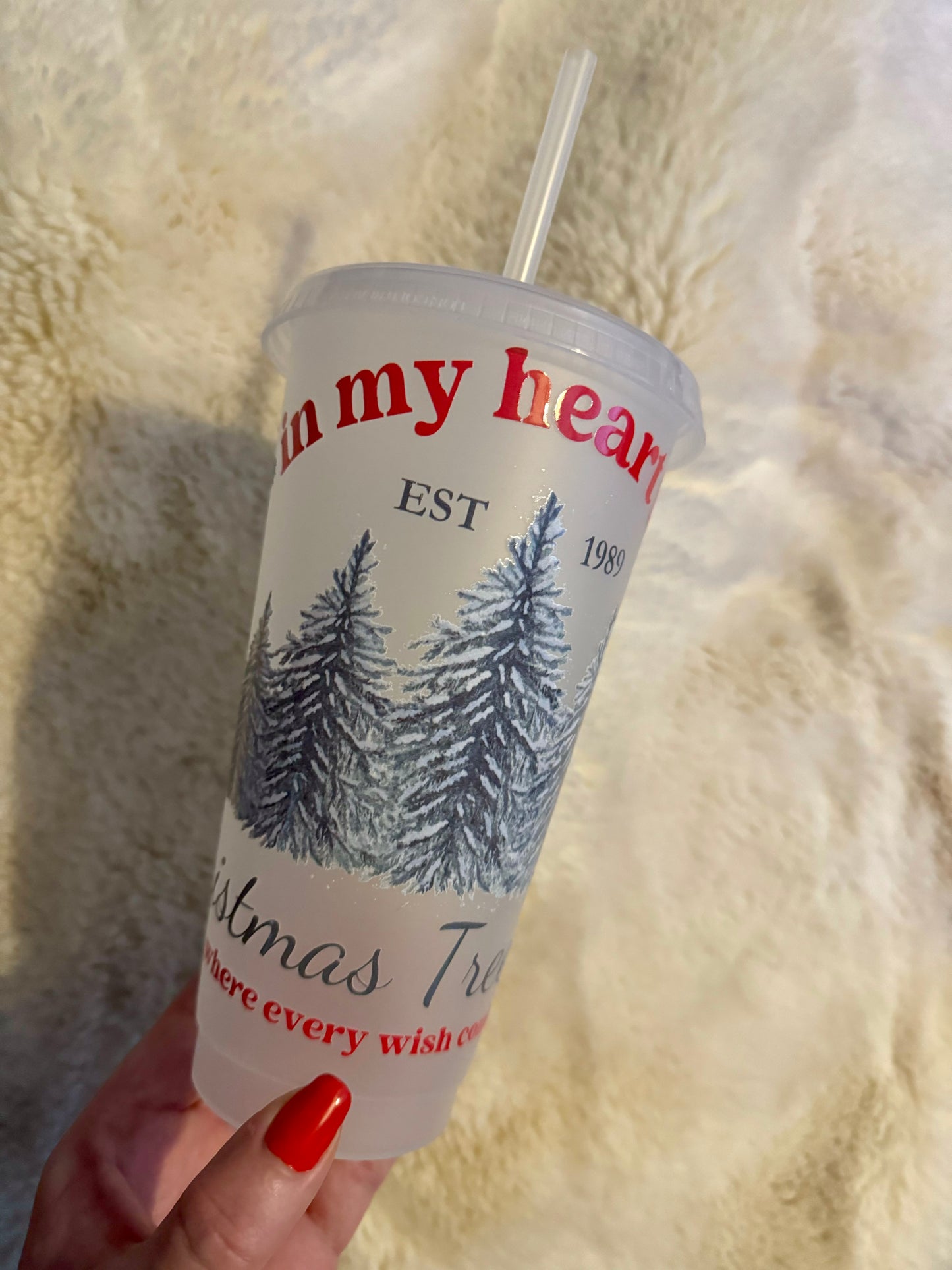 Christmas Tree Farm cold cup