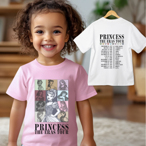 Princess Tour T shirt Kids & Adults